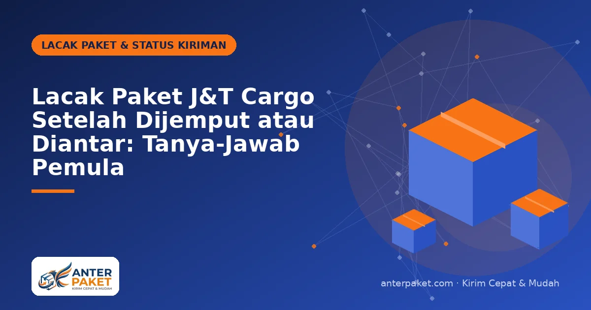Lacak Paket J&T Cargo Setelah Dijemput atau Diantar: Tanya-Jawab Pemula