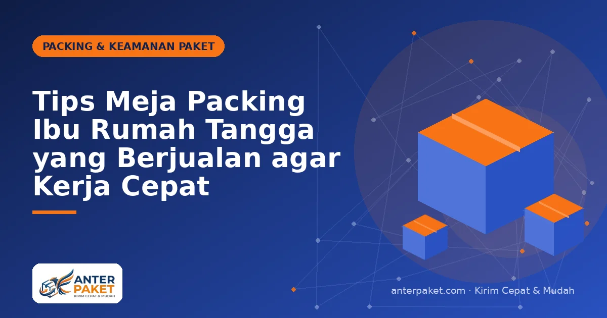 Tips Meja Packing Ibu Rumah Tangga yang Berjualan agar Kerja Cepat
